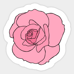 Pink rose Sticker